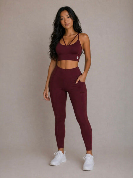Evolve Leggings - Merlot