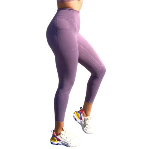 Empower Leggings - Lavender Leopard