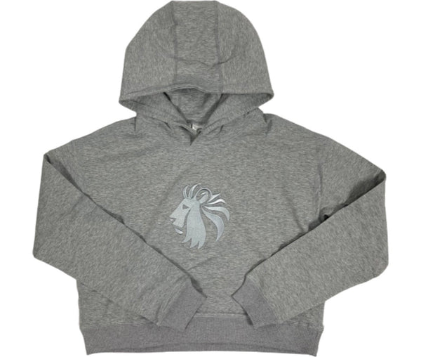 Fika Crop Hoodie - Light Heathered Grey