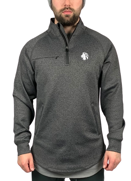 Elevate 1/4 Zip Pullover - Dark Heather Grey