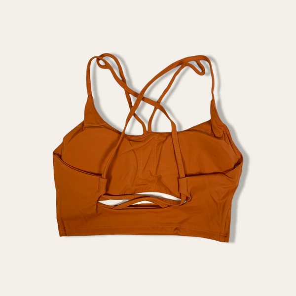 Evolve Long Line Sports Bra - Pumpkin Spice