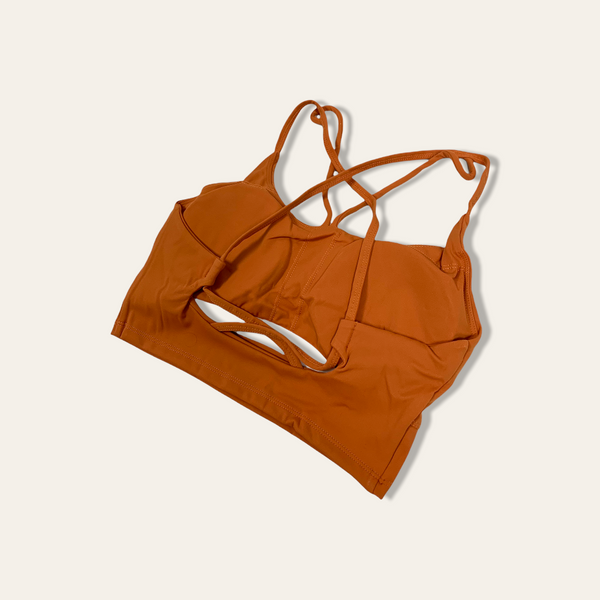 Evolve Long Line Sports Bra - Pumpkin Spice