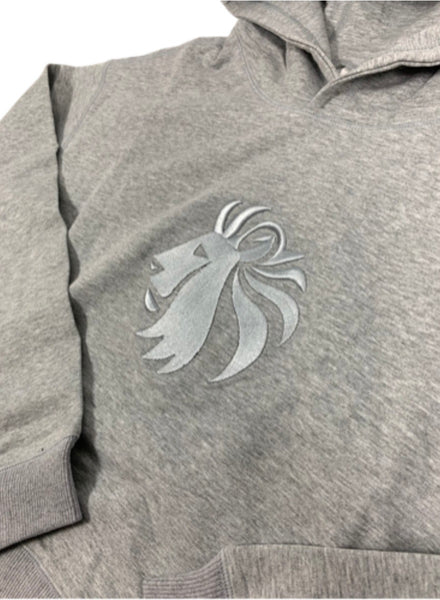 Fika Crop Hoodie - Light Heathered Grey