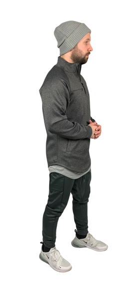 Elevate 1/4 Zip Pullover - Dark Heather Grey