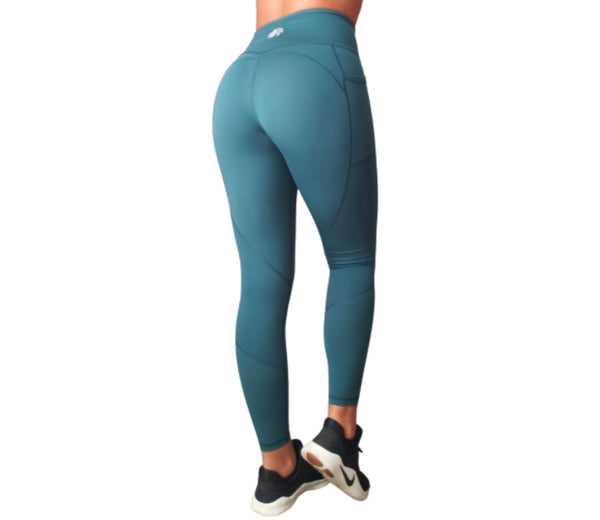 Empower Leggings - Blue Teal