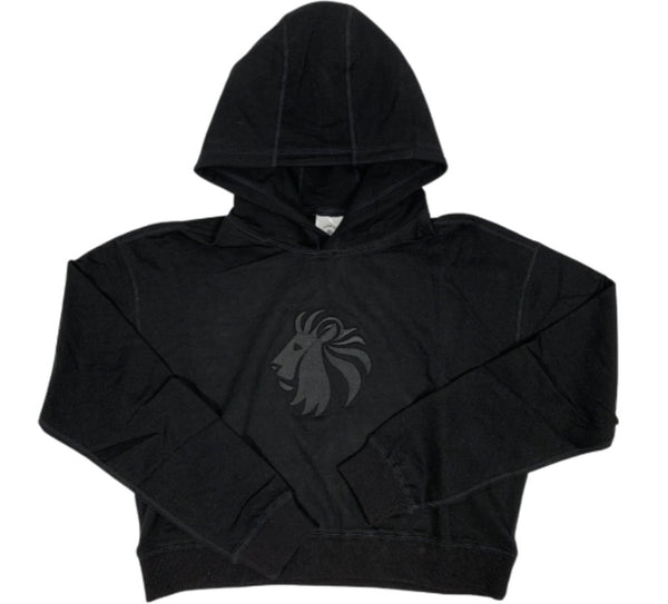 Fika Crop Hoodie - Black