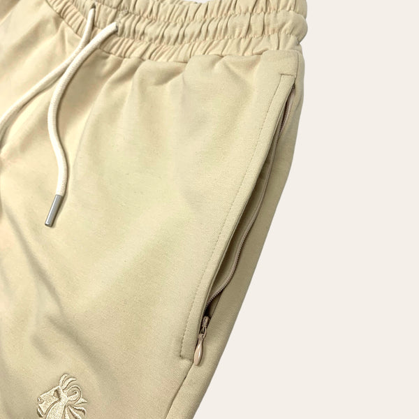 Faith Concealed Pocket Jogger - Cream