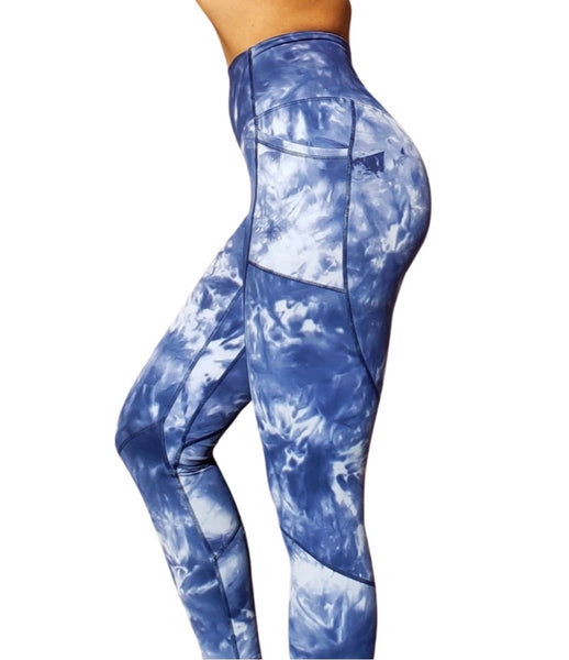 Limitless Leggings - Blue Sky Tie-Dye