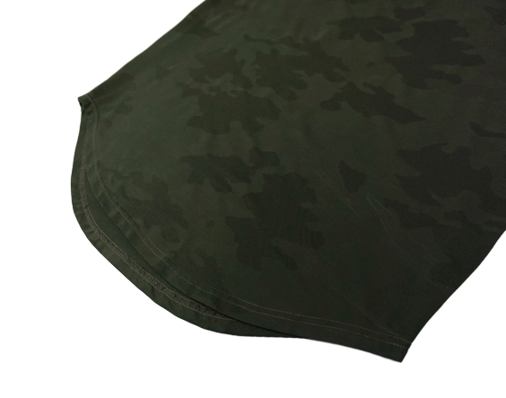 Jacquard Camo Tee - Dark Olive