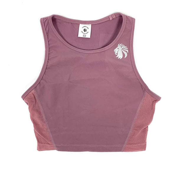 Heart And Soul Crop Tank - Dusty Rose