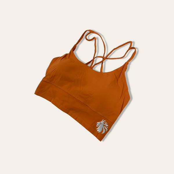Evolve Long Line Sports Bra - Pumpkin Spice