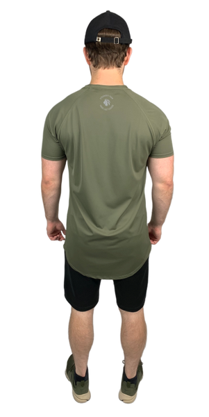 Perform Better Tee - Olive Smoke *PLEASE READ DISCLAIMER*