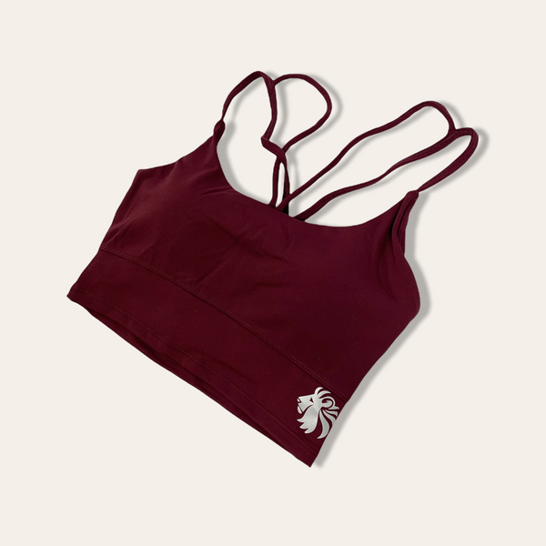 Evolve Long Line Sports Bra - Merlot