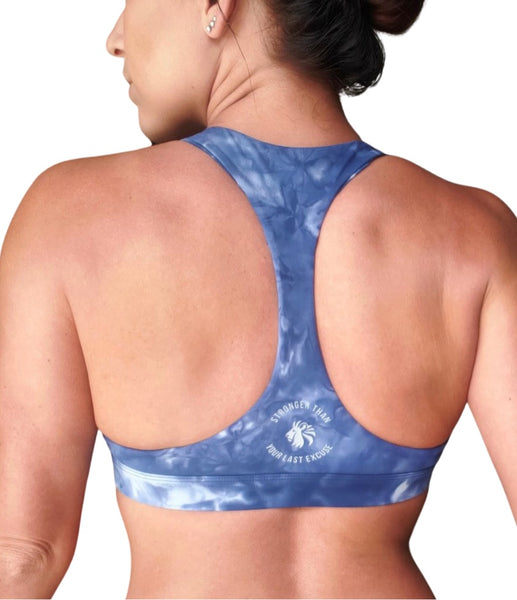 Limitless Sports Bra - Blue Sky Tie-Dye