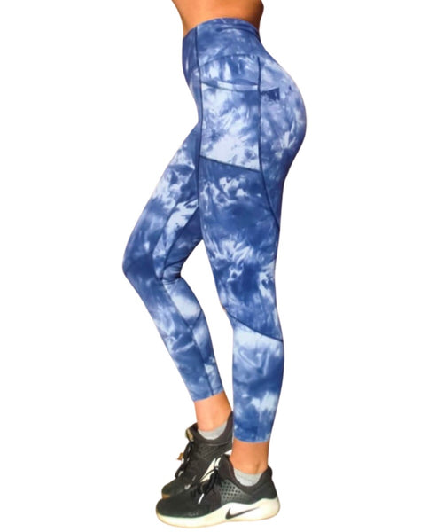 Limitless Leggings - Blue Sky Tie-Dye